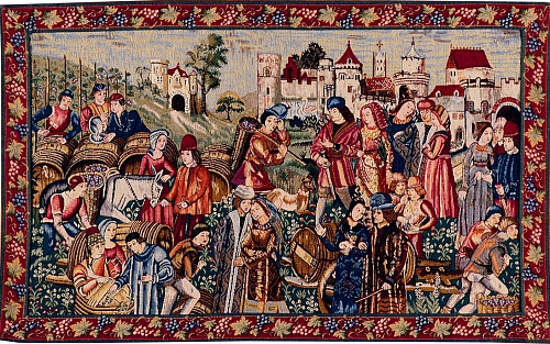 Гобелен Wine Market with Border