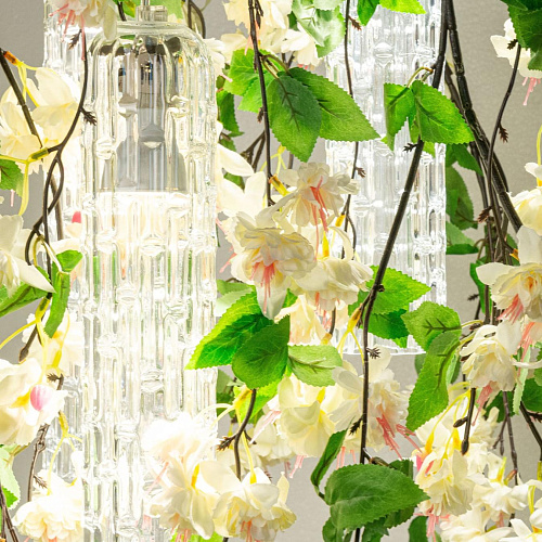 Малая белая каскадная люстра White Cascade