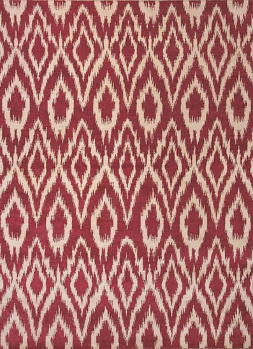 Ковер шерстяной красный Ikat