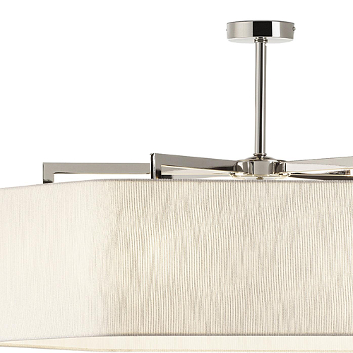 Шестиугольная люстра Polished Nickel