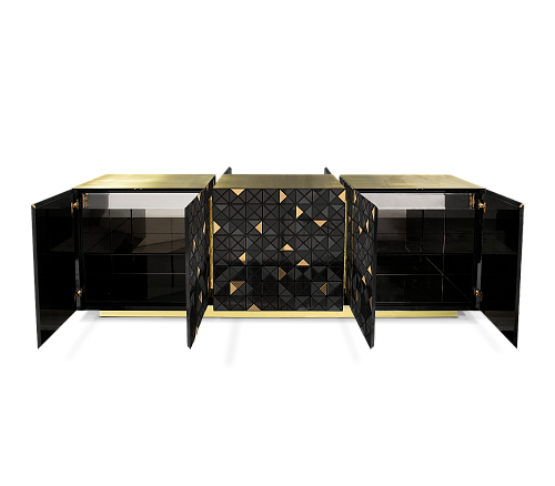 Тумба Mosaic Gold & Black