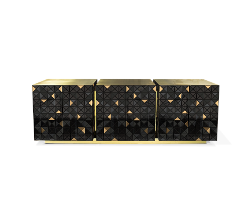 Тумба Mosaic Gold & Black