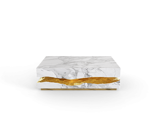 Журнальный столик Boulder Carrara Marble Table