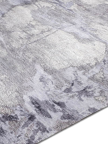 Элегантный узелковый ковер ручной работы Light Grey