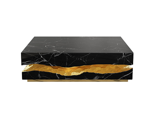 Журнальный столик Boulder Nero Stone Table