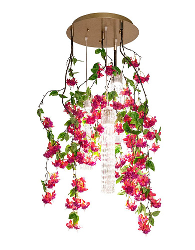 Малая каскадная люстра Pink Cascade