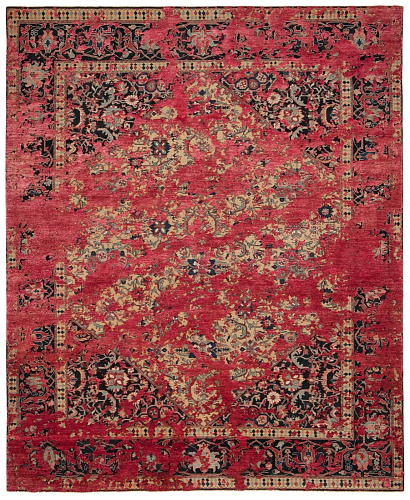 Ковер эксклюзивный Serapi Queensbury Double Sky Yellow Scarlett Silk