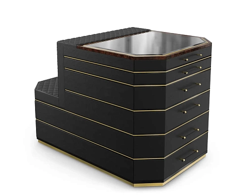 Гардеробный остров черный Cadence