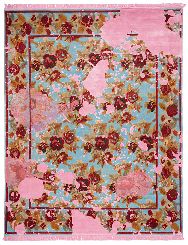 Ковер Karabagh Splashed Blue Pink