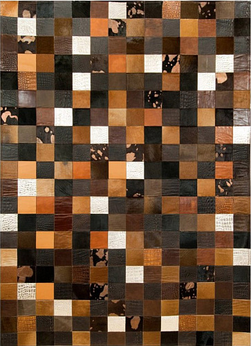 Ковер из натуральной кожи Mosaic Multicolour