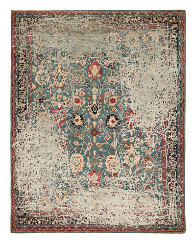 Ковер эксклюзивный Bidjar Highgate Enjoy Tealblue Grey Silk