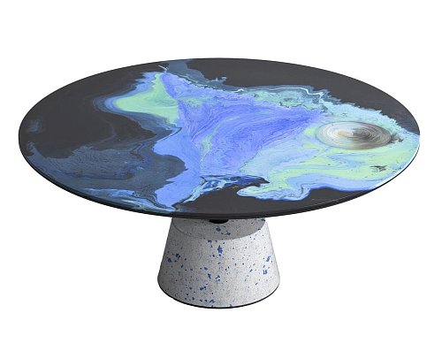 Круглый металлический журнальный столик Astraliti