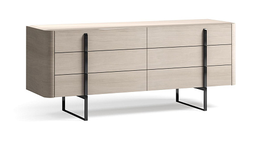 Комод со стеклянной столешницей 180 см