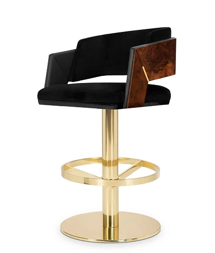 Поворотный барный стул Crown