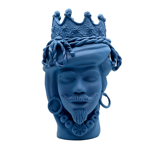 Синяя скульптура Moor's Head
