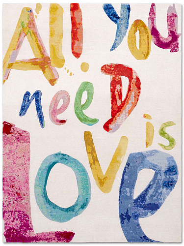 Элитный ковер ручной работы All You need is Love