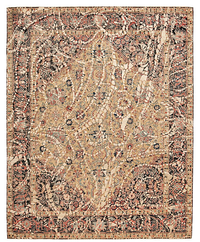Ковер Serapi Queensbury Lace Yellow Light Grey Silk