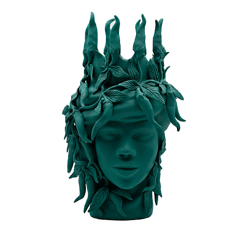 Тёмно-зелёная скульптура Moor's Head