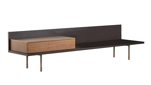 Чорна банкетка Plank
