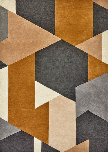 Ковер ручной работы Popova Caramel Slate