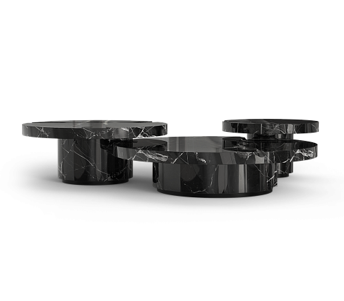Журнальный столик Dominion Nero Marquina 3-Piece Set