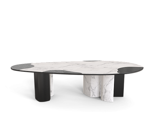 Обідній стіл Athena Carrara Marble & Onyx