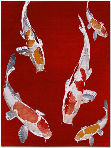 Элегантный ковер Fish Red
