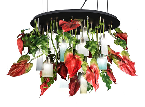 Красная люстра Red Anthurium