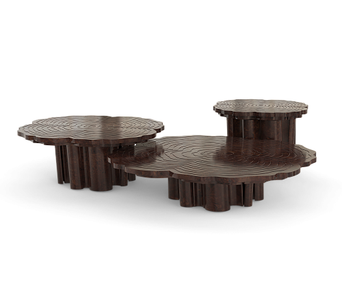 Журнальний столик Fortuna Walnut 3-Piece Set