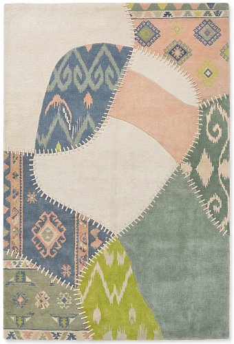 Ковер ручной работы Textile Fragments Green