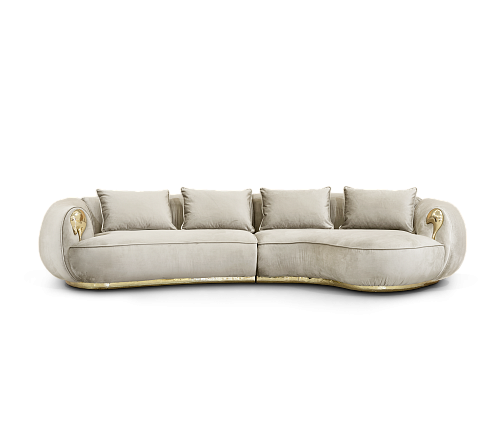 Диван Solara Cream Curved Luxe