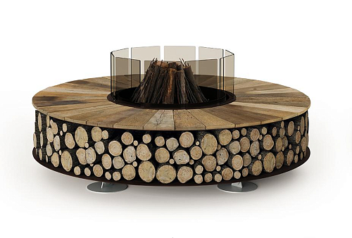Круглая уличная жаровня Zero Wood (Италия)