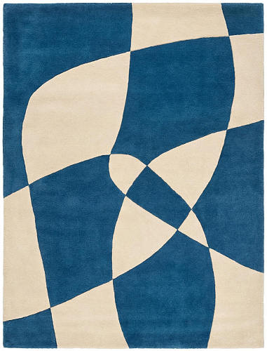 Дизайнерский ковер Rotating Forms Blue