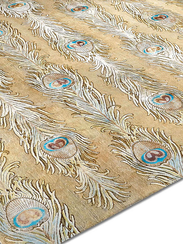Изящный узелковый ковер ручной работы Feathers Lane