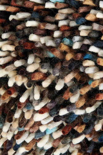 Ковер ворсистый серый Dots Dark Grey Mix