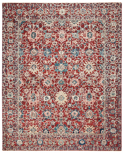 Ковер эксклюзивный Bidjar Kingscross Hayat1 Red White Silk