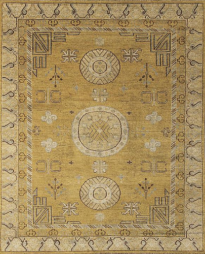 Килим з шерсті Khotan Yellow