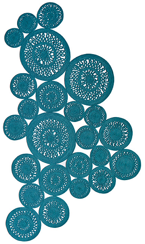 Килим ручної роботи Rope Blue