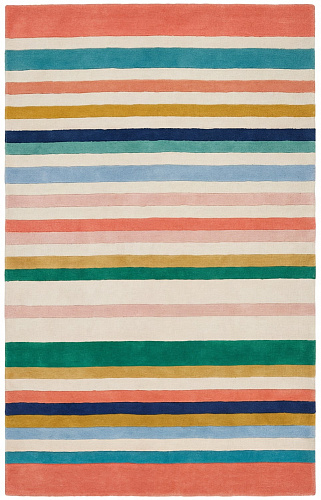 Ковер ручной работы Striped Spectrum Blue