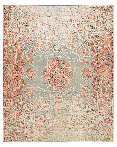 Ковер эксклюзивный Kirman Robson Jointed Blue Silvergrey Silk