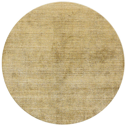 Круглый ковер из бамбукового шелка Round Gold Bamboo Silk