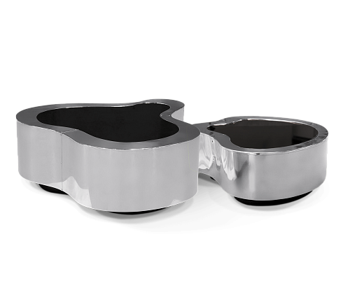 Журнальный столик Crest Polished Stainless Steel Set