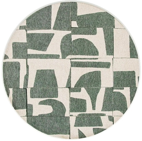 Бельгийский круглый ковер Sea Spray