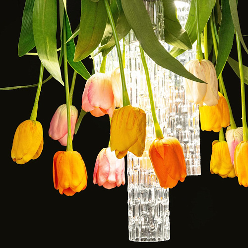 Малая круглая люстра Tulip