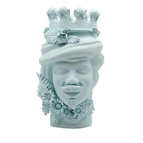 Небесно-голубая скульптура Moor's Head