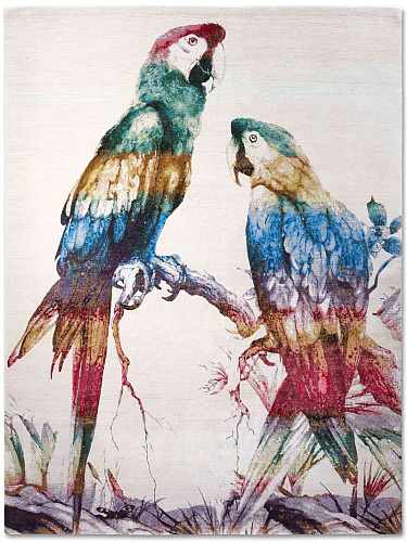 Элитный узелковый ковер ручной работы Two Parrots