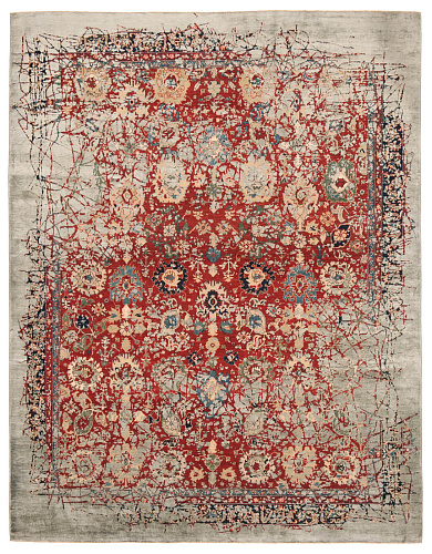 Ковер эксклюзивный Bidjar Highgate Pleasure Red Grey Silk